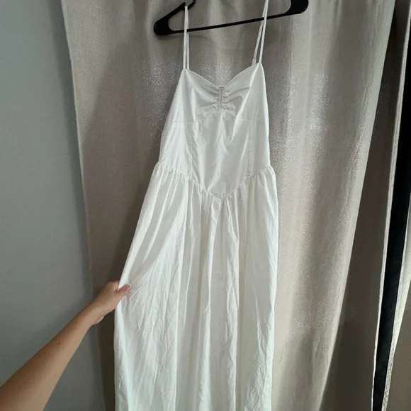 green emerald velvet dress Daniela Mini Dress White main image 0